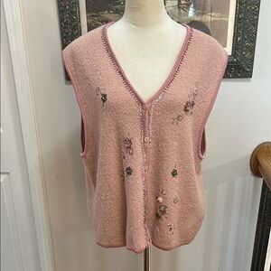 Soft Pink Sweater Vest